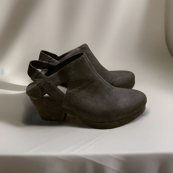 Eileen Fisher Womens Slip-On Cuban Heels Sling Back Booties Black Size 10 - Picture 2 of 7